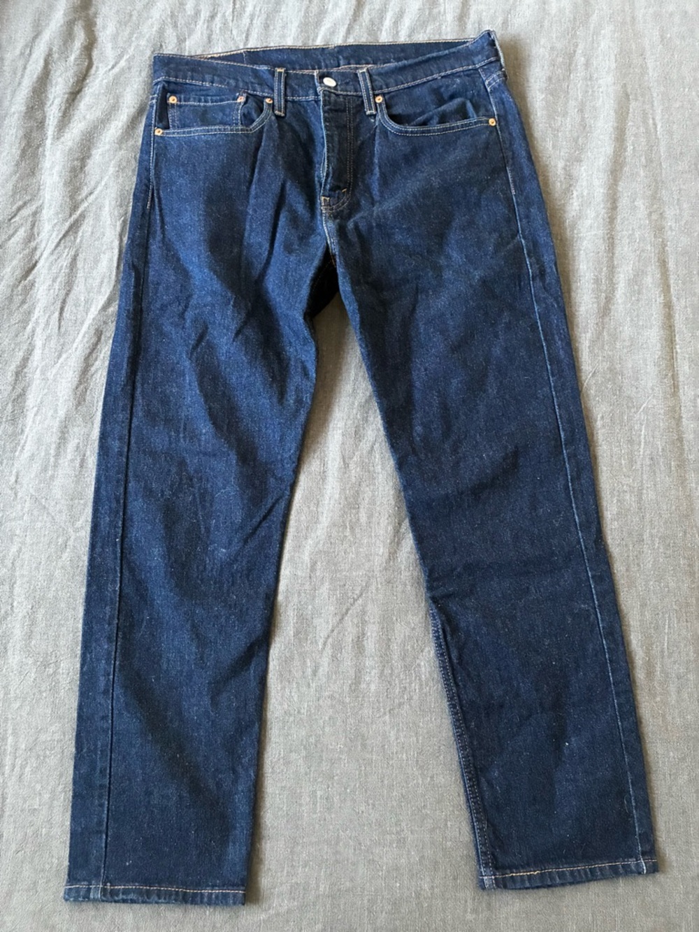 Levi’s 502 Men's Dark Blue Straight-Leg Jeans 34x30 5 pocket denim